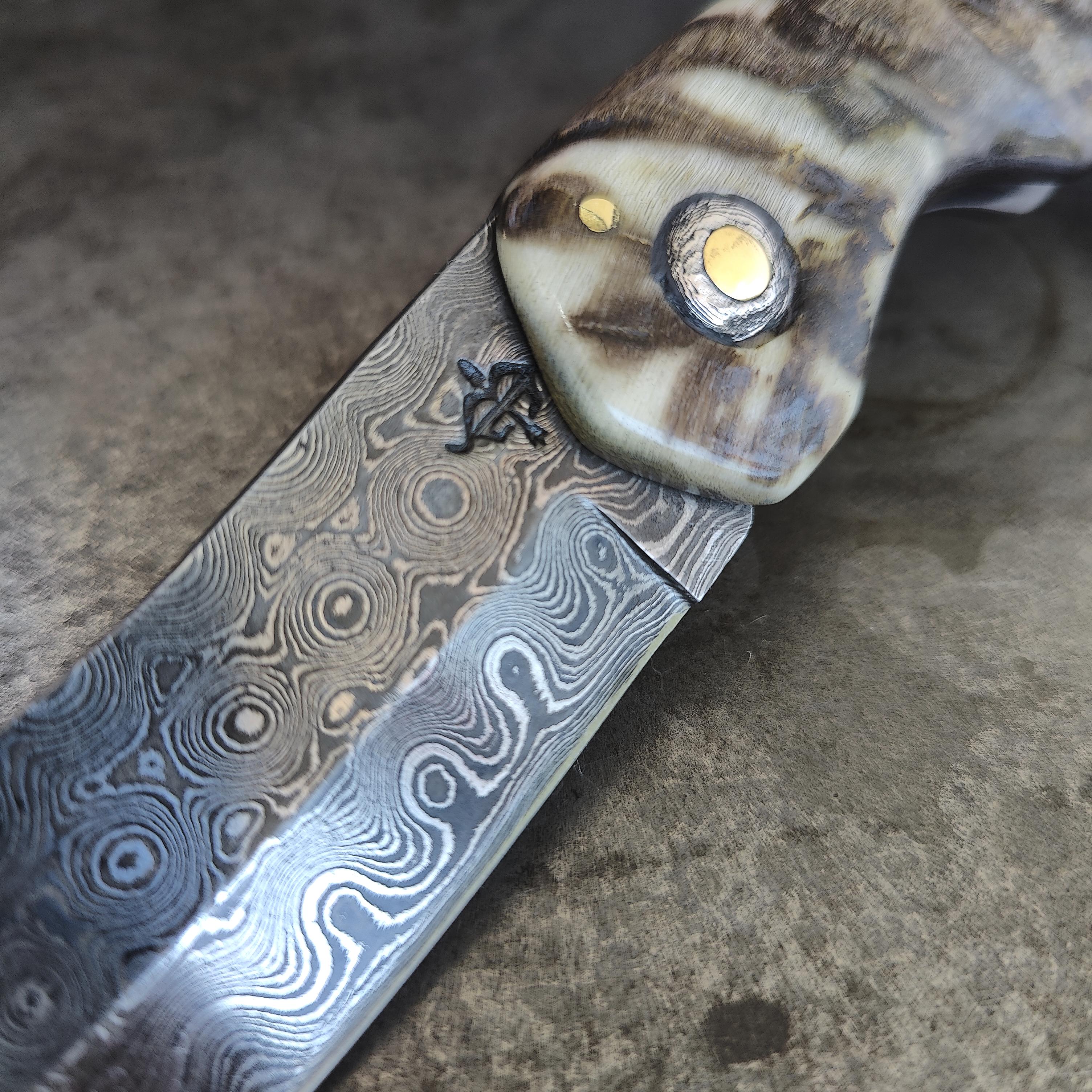 Glowing steel on the anvil